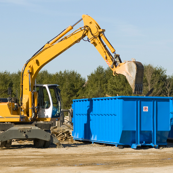 are there any restrictions on where a residential dumpster can be placed in Sand Creek WI